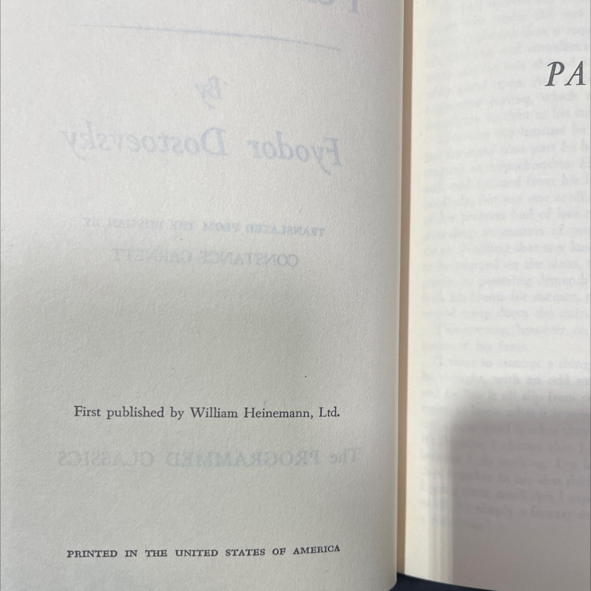 crime and punishment book, by fyodor dostoevsky, 1970 Hardcover image 3