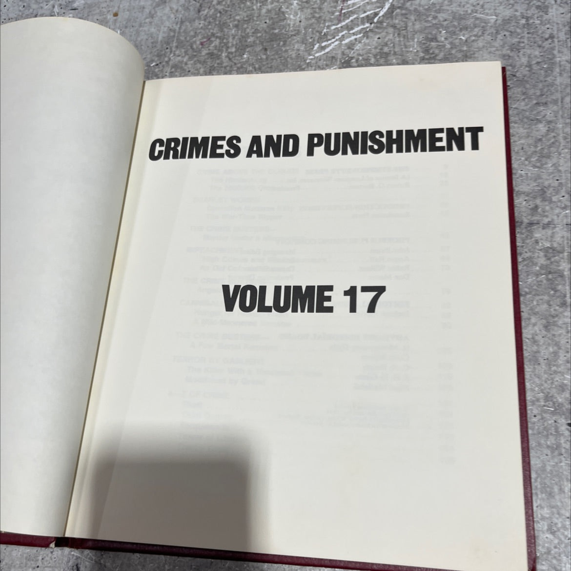 crimes and punishment volume 17 book, by unknown, 1974 Hardcover image 2