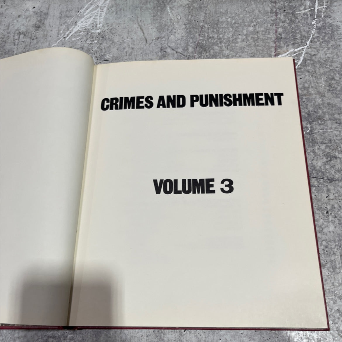 crimes and punishment volume 3 book, by Fyodor Dostoevsky, 1973 Hardcover image 2