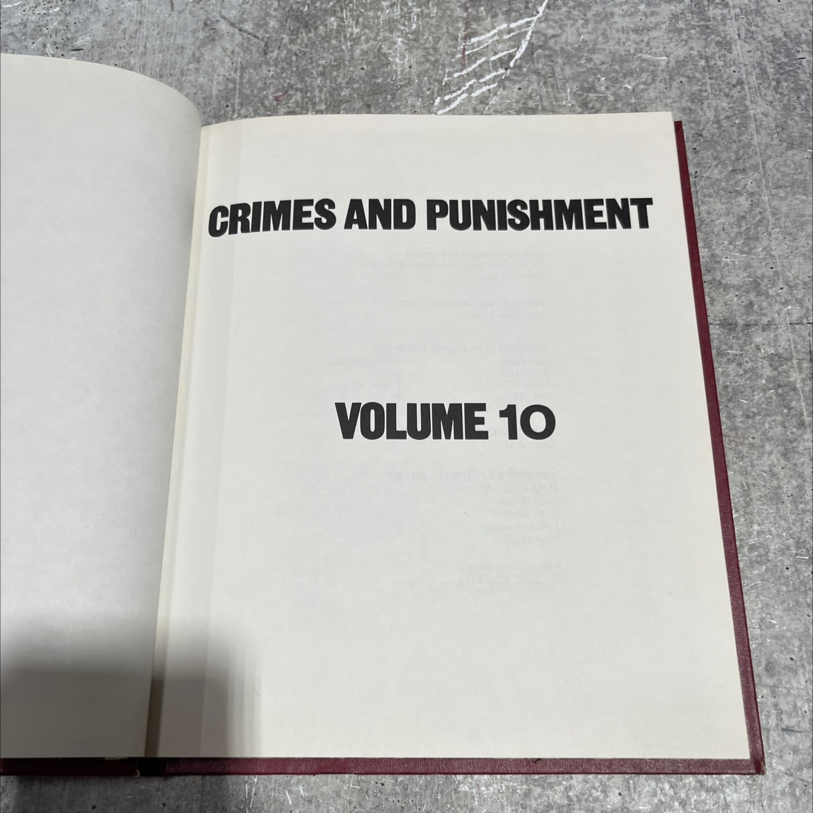 crimes and punishment book, by unknown, 1974 Hardcover image 2