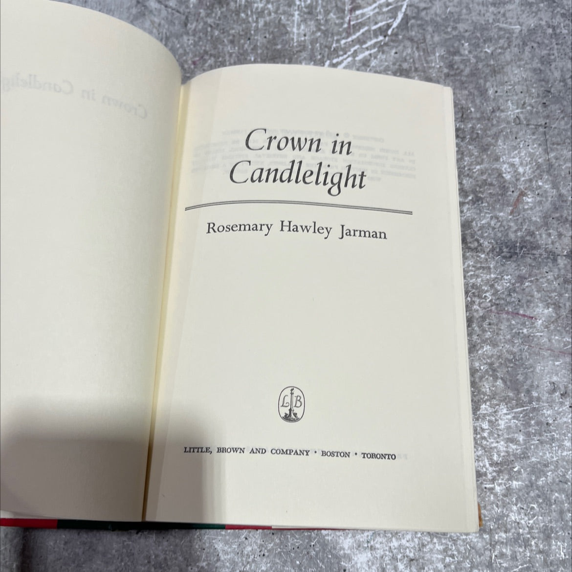 crown in candlelight book, by rosemary hawley jarman, 1978 Hardcover image 2
