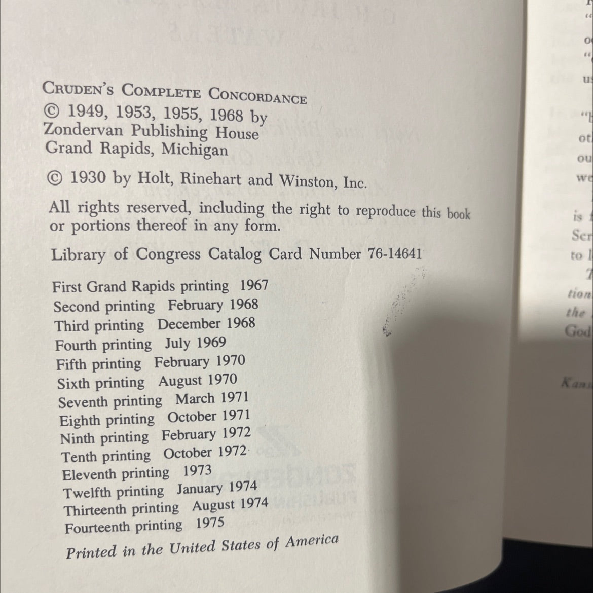 cruden's complete concordance to the old and new testaments book, by alexander cruden, a.m., 1974 Hardcover image 3