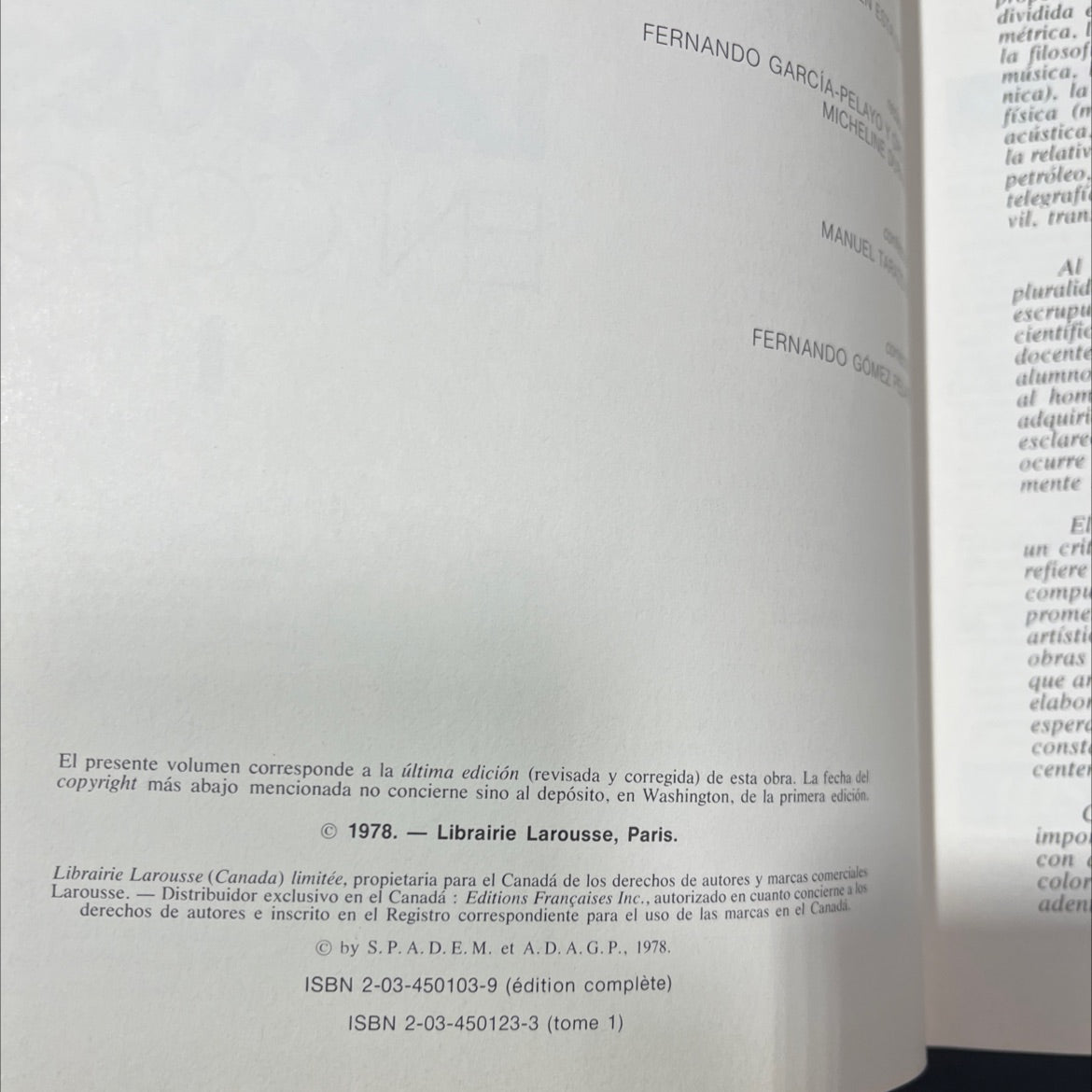 cultural synthesis small thematic encyclopedia larousse in color book, by ramón garcía-pelayo y gross, 1978 Hardcover image 3