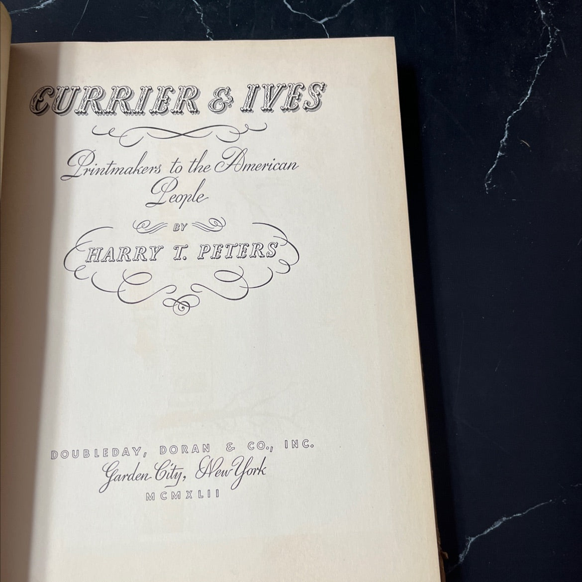 currier & ives printmakers to the american people book, by harry t. peters, 1942 Hardcover image 2