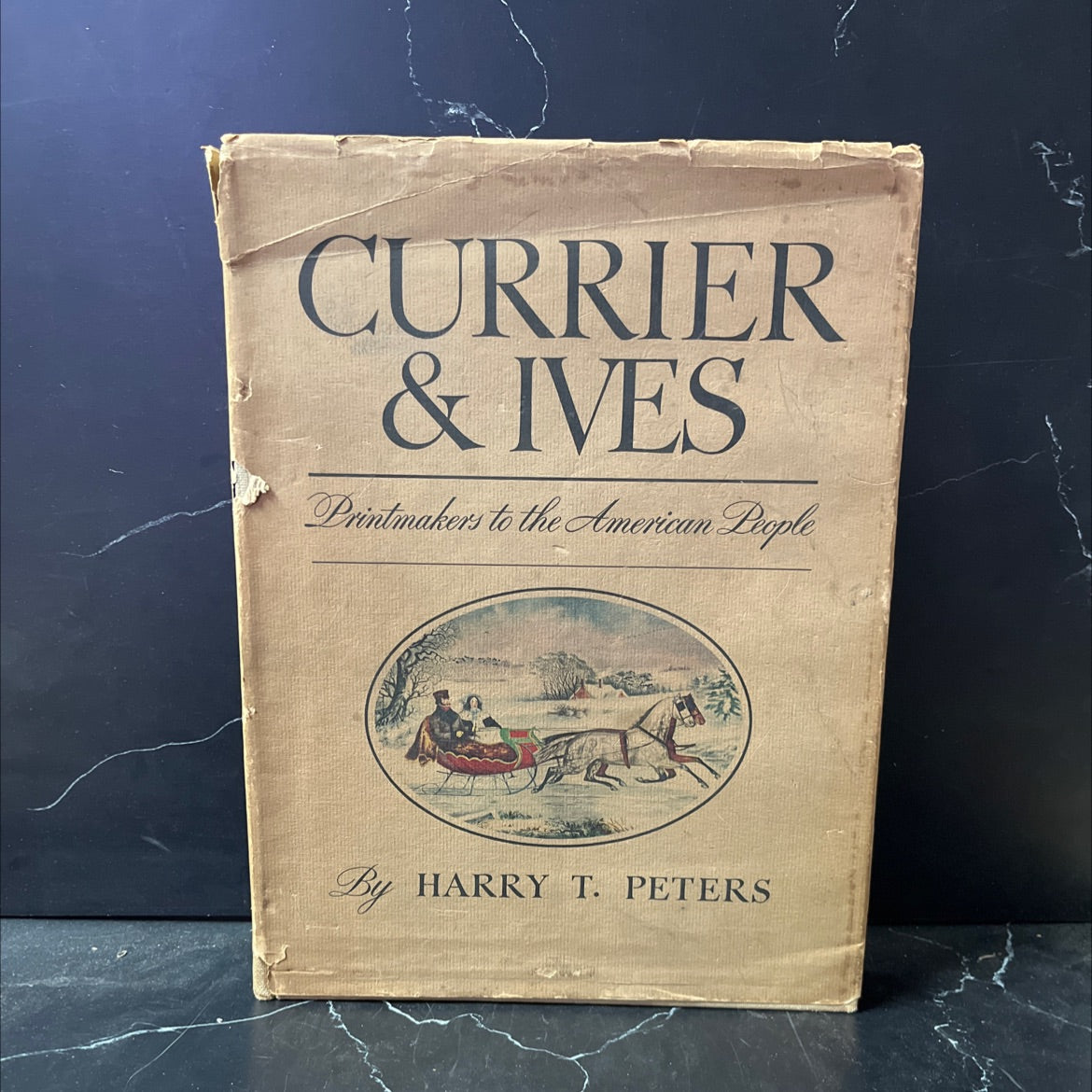 currier & ives printmakers to the american people book, by harry t. peters, 1942 Hardcover image 1