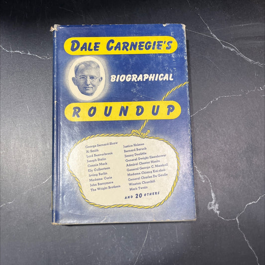 SIGNED dale carnegie's biographical roundup highlights in the lives of forty famous people book, by dale carnegie, 1944 image 1