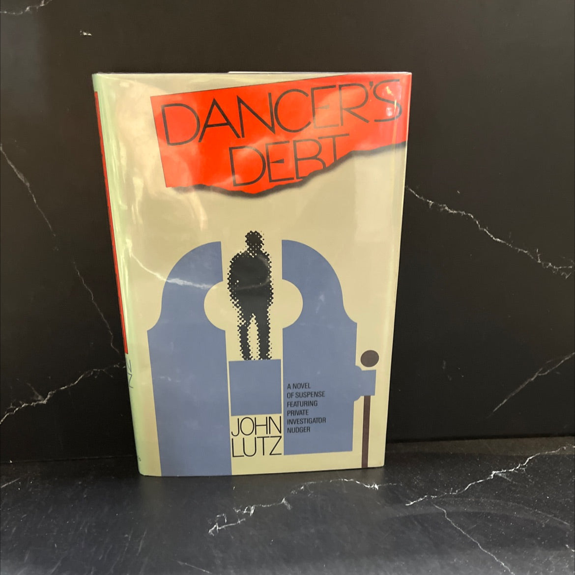 SIGNED dancer's debt book, by John Lutz, 1988 Hardcover, First Edition image 1