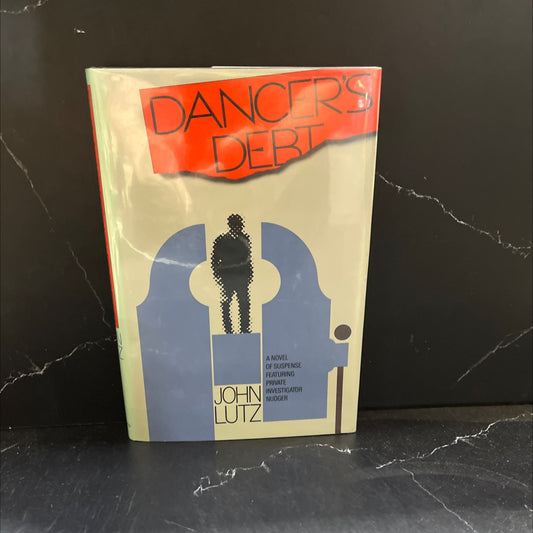SIGNED dancer's debt book, by John Lutz, 1988 Hardcover, First Edition image 1