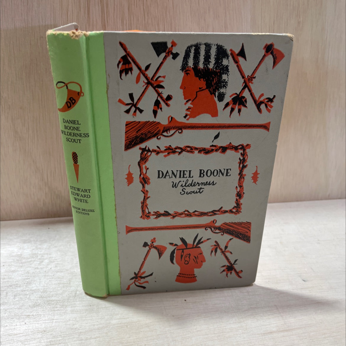 daniel boone wilderness scout book, by stewart edward white, 1957 Hardcover, Vintage image 1