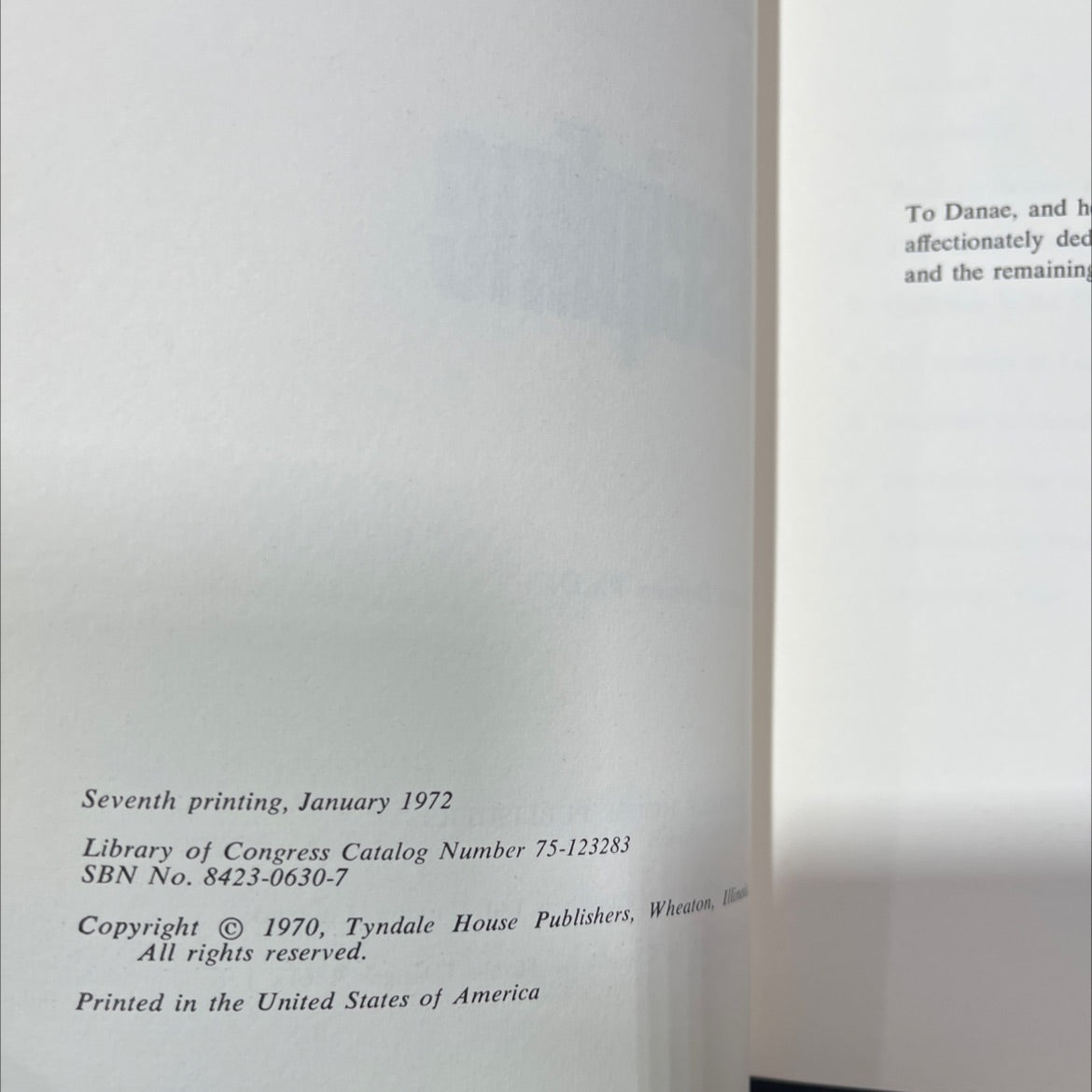 dare to discipline book, by James Dobson Ph.D., 1970 Hardcover image 3