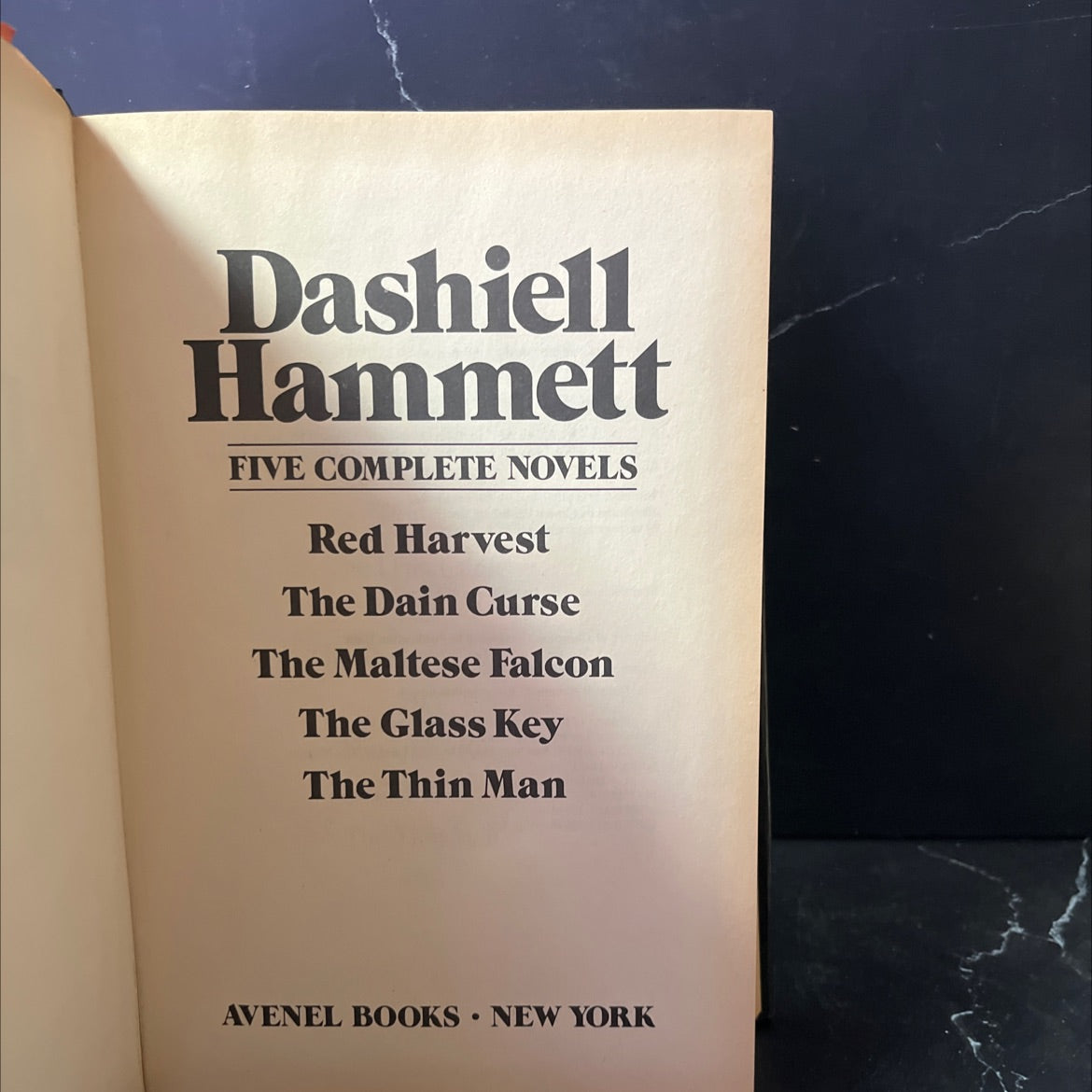 dashiell hammett five complete novels book, by Dashiell Hammett, 1980 Hardcover image 2