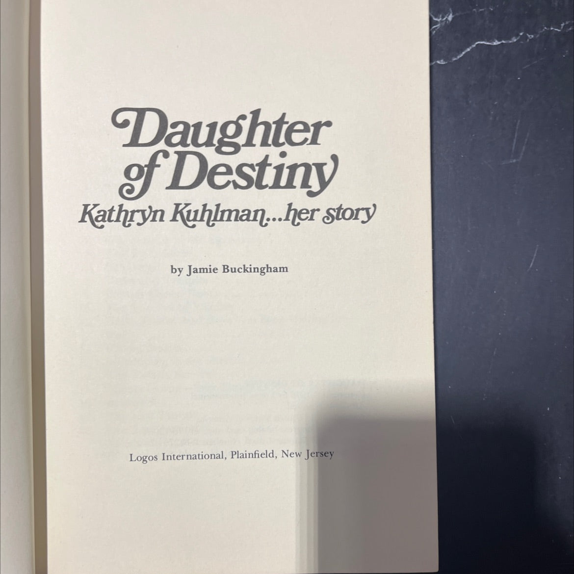 daughter of destiny book, by jamie buckingham, 1976 Hardcover image 2