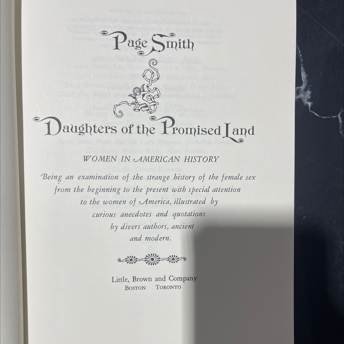 daughters of the promised land women in american history book, by Page Smith, 1970 Hardcover image 2