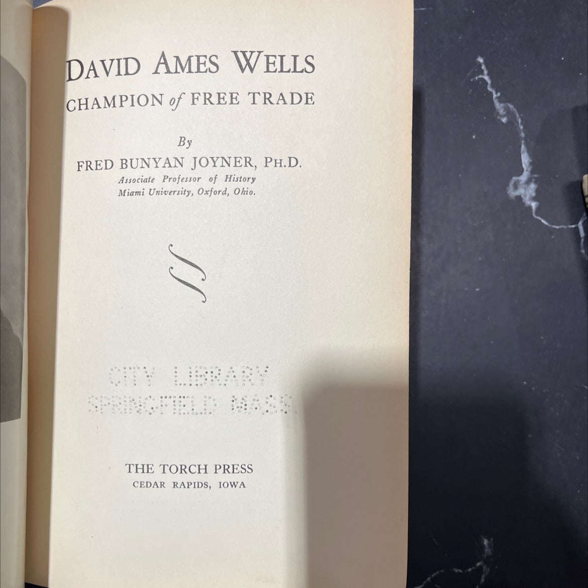 david ames wells champion of free trade book, by fred bunyan joyner, 1939 Hardcover image 2
