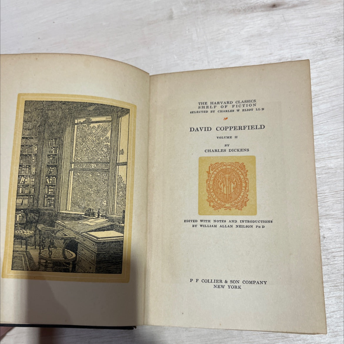 david copperfield volume ii book, by charles dickens, 1917 Hardcover image 2