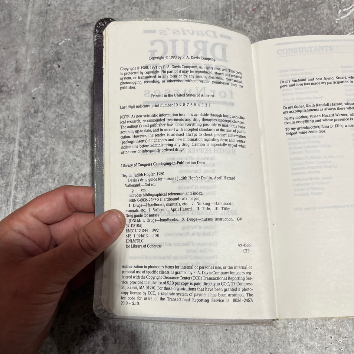 davis's drug guide for nurses book, by judith hopfer deglin, april hazard vallerand, 1993 Paperback image 3