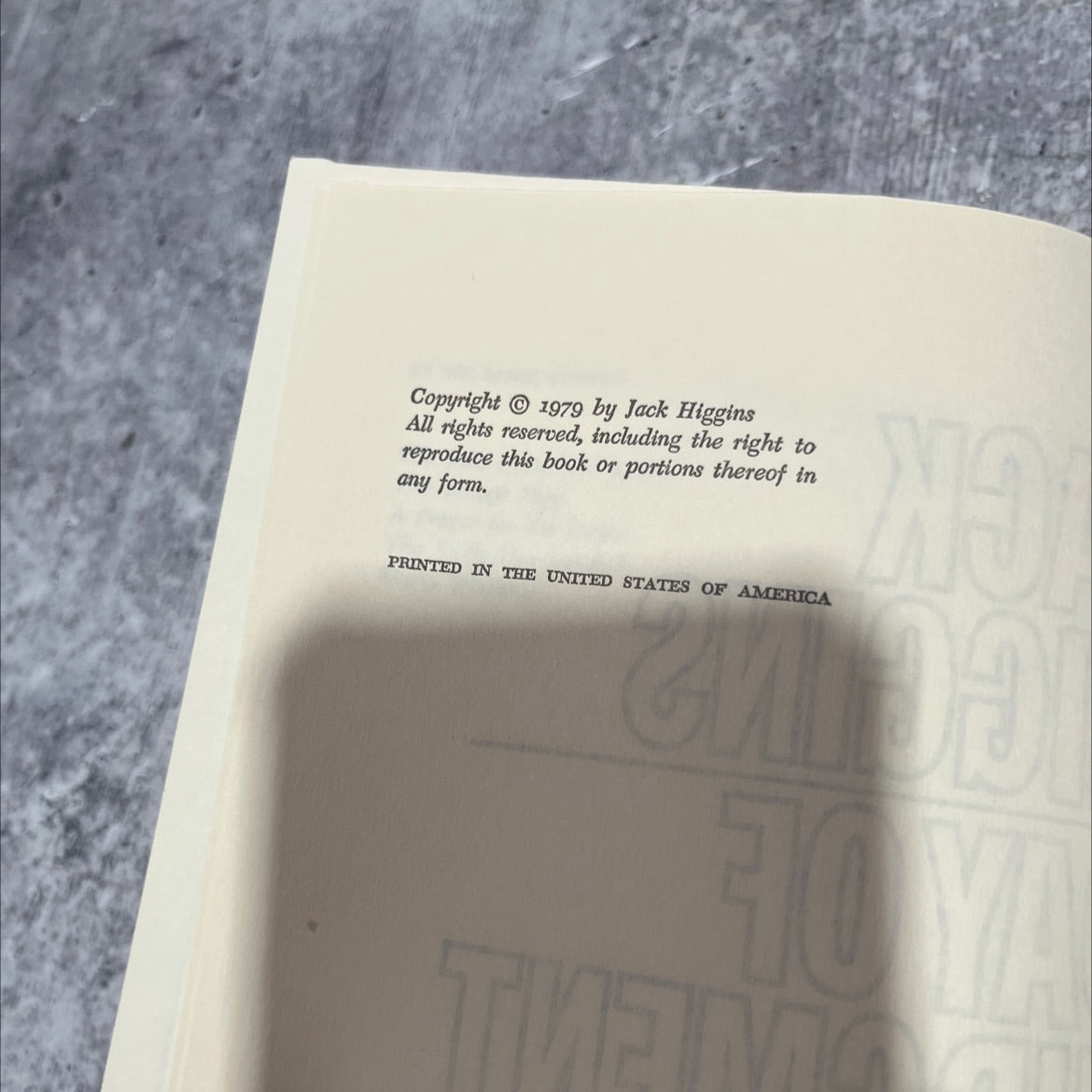 day of judgment book, by jack higgins, 1979 Hardcover image 3