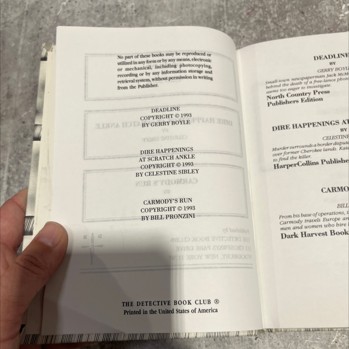 deadline book, by gerry boyle, 1993 Hardcover image 2