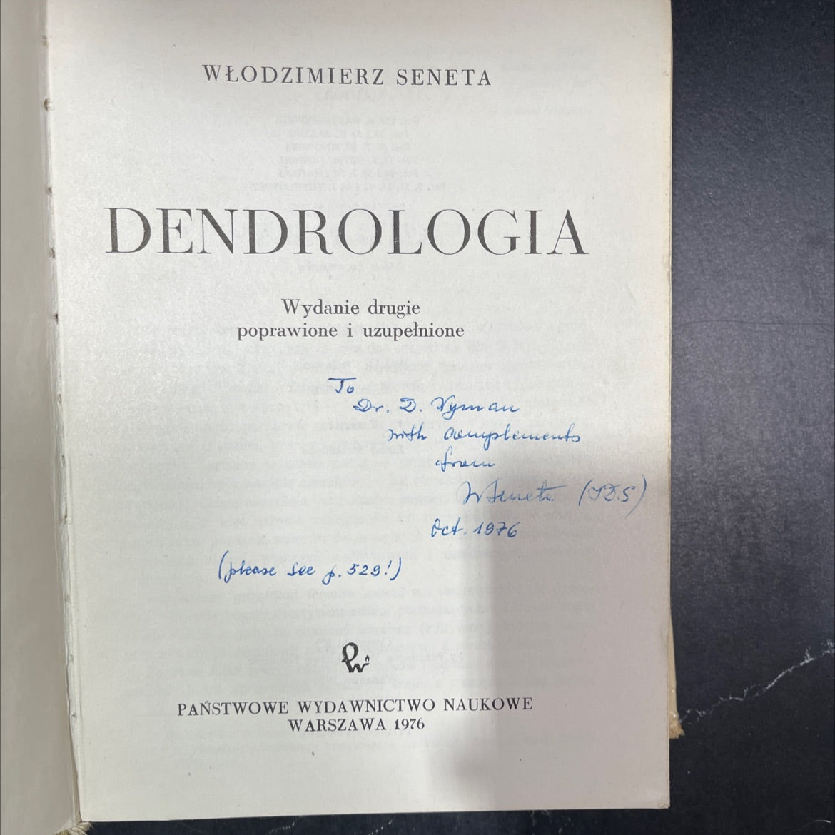 dendrology book, by włodzimierz seneta, 1976 Hardcover image 2