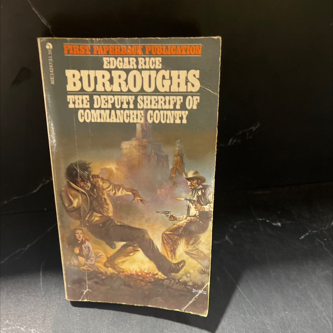 deputy sheriff of comanche county book, by edgar rice burroughs, 1940 Paperback image 1
