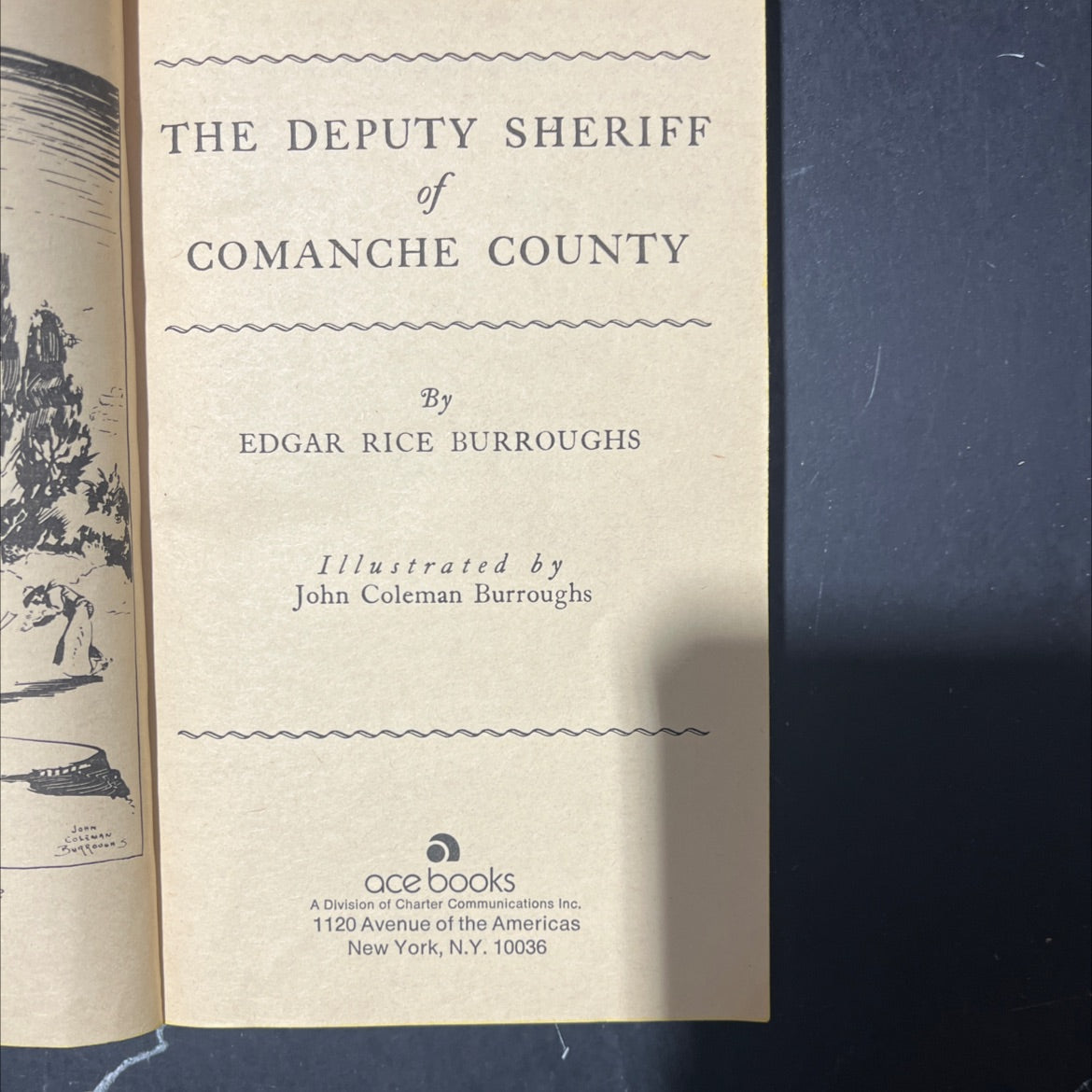 deputy sheriff of comanche county book, by edgar rice burroughs, 1940 Paperback image 2