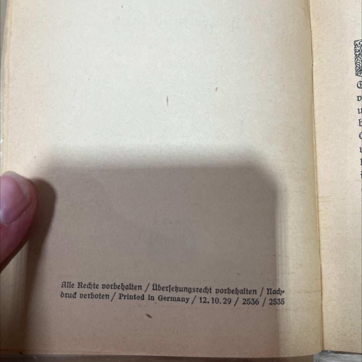 des andern ehre book, by h. courths mahler, 1929 Hardcover image 3