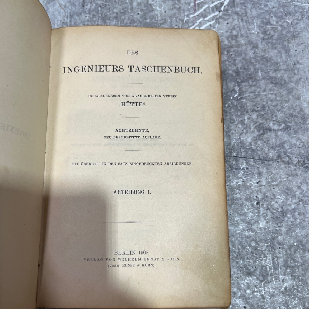 des ingenieurs taschenbuch book, by unknown, 1902 Leather image 2