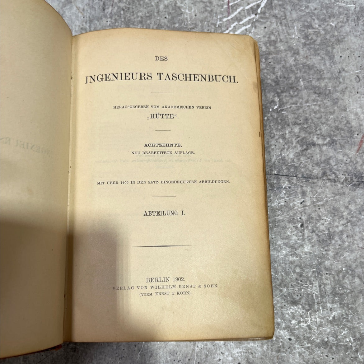 des ingenieurs taschenbuch book, by unknown, 1902 Leather image 3