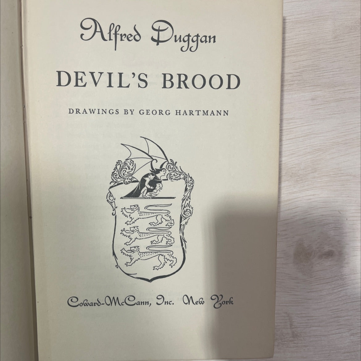 devil's brood book, by Alfred Duggan, 1957 Hardcover, Vintage image 2