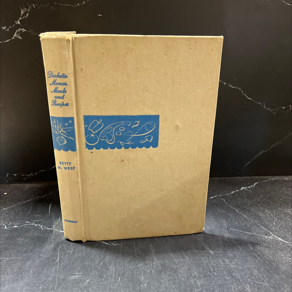 diabetic menus, meals and recipes book, by betty m. west, 1959 Hardcover image 1