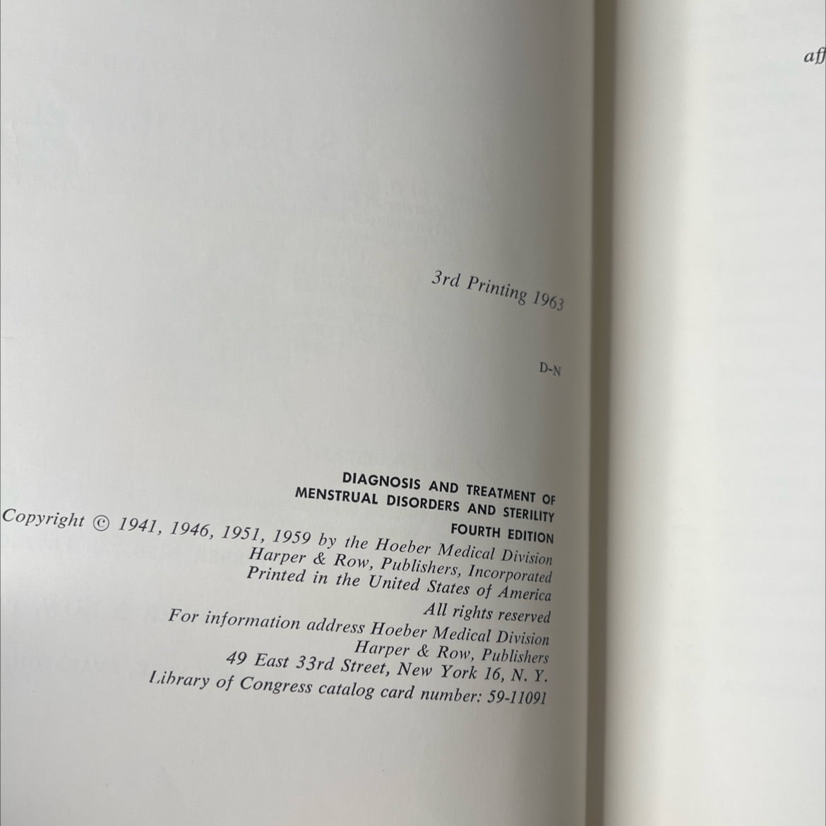 diagnosis and treatment of menstrual disorders and sterility book, by s.leon israel, m.d., 1963 Hardcover, Vintage image 3