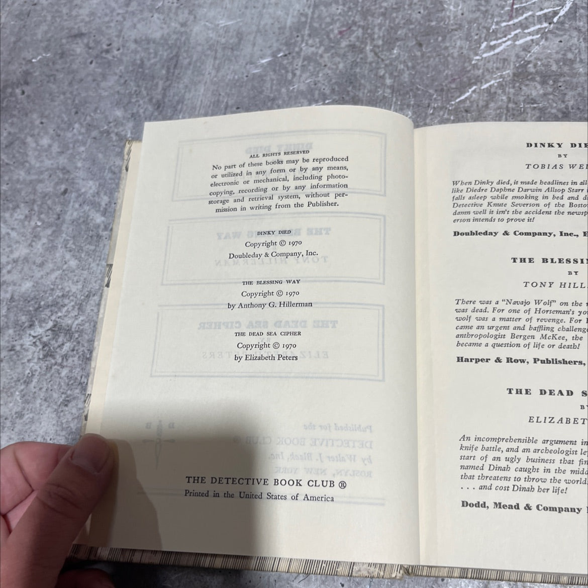 dinky died book, by tobias wells, 1970 Hardcover image 3