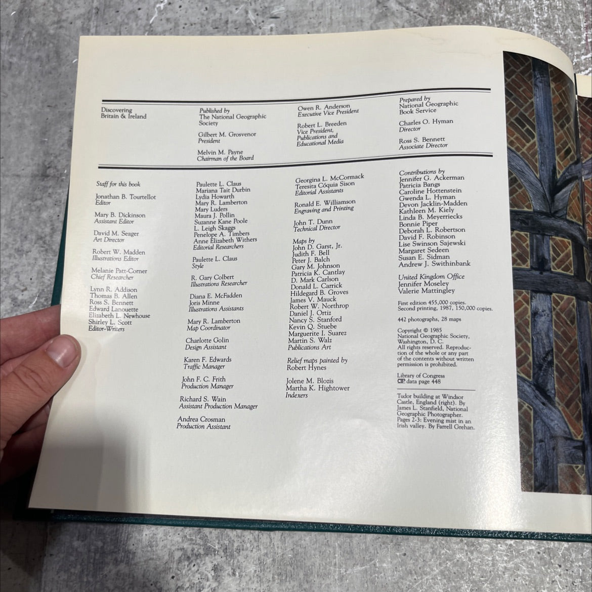 discovering britain & ireland book, by national geographic society, 1985 Hardcover image 3
