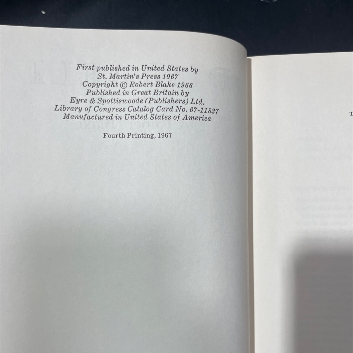 disraeli book, by robert blake, 1967 Hardcover image 3