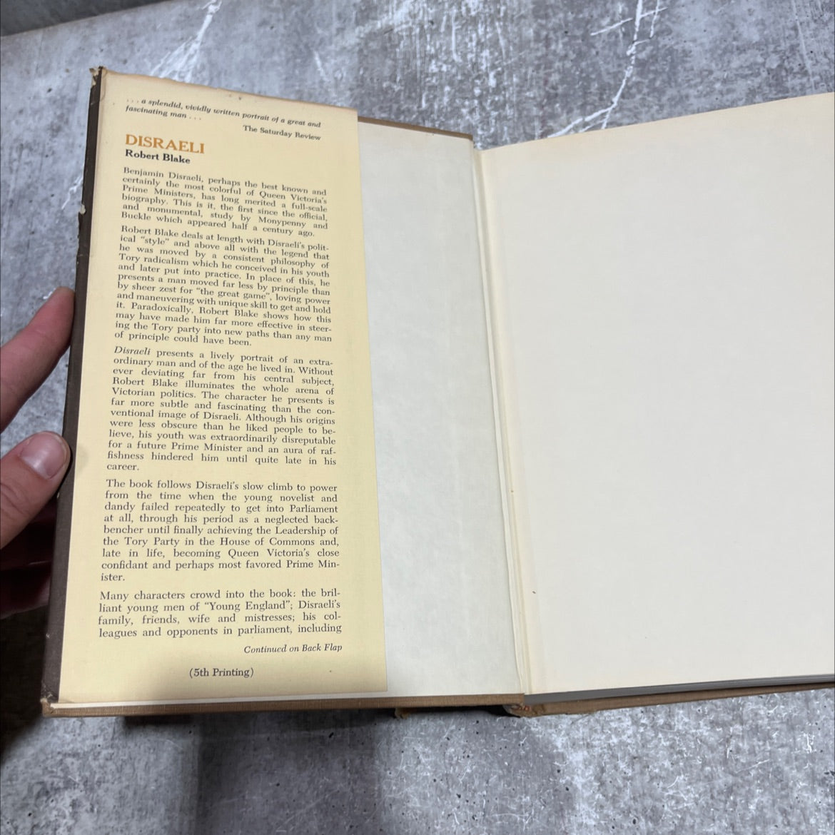 disraeli book, by robert blake, 1967 Hardcover image 4