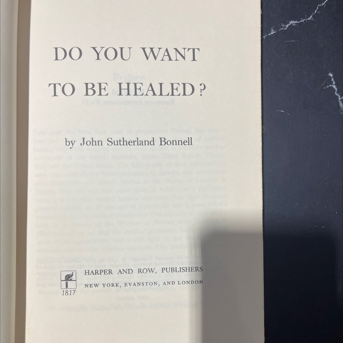 do you want to be healed? book, by john sutherland bonnell, 1968 Hardcover image 2