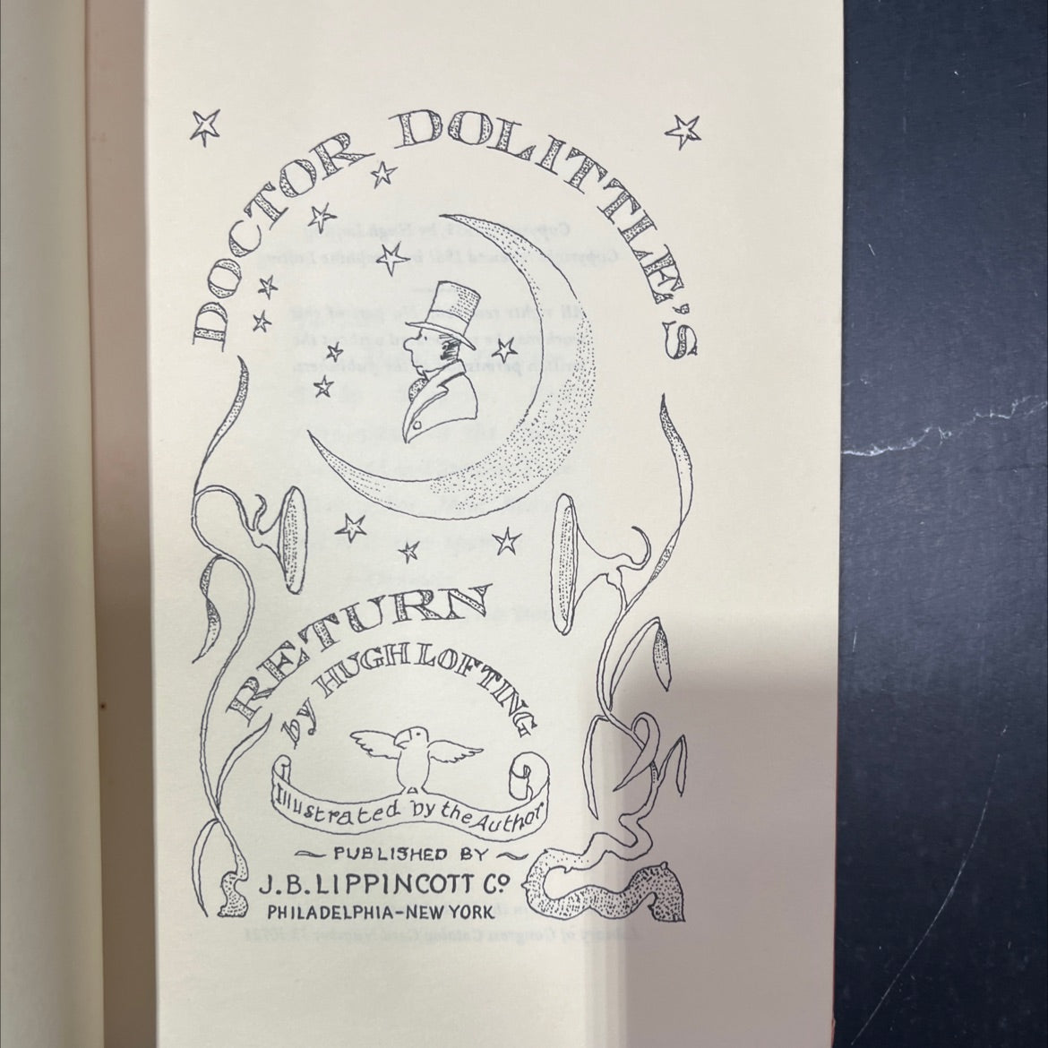 doctor dolittle's return book, by hugh lofting, 1961 Hardcover image 2