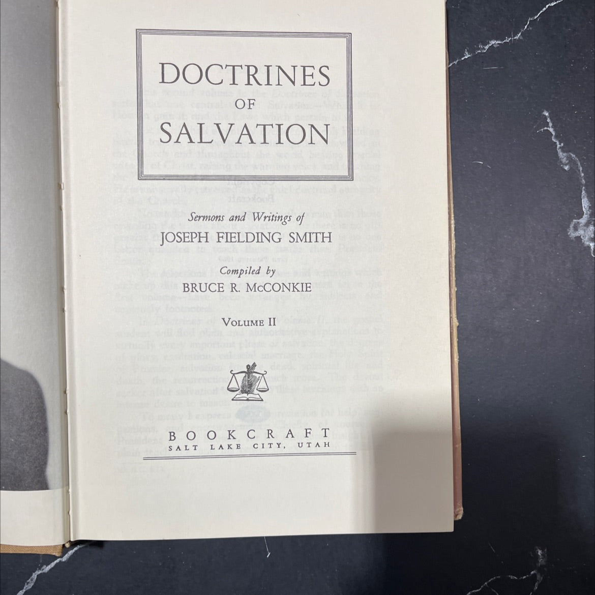doctrines of salvation book, by joseph fielding smith, 1969 Hardcover image 2
