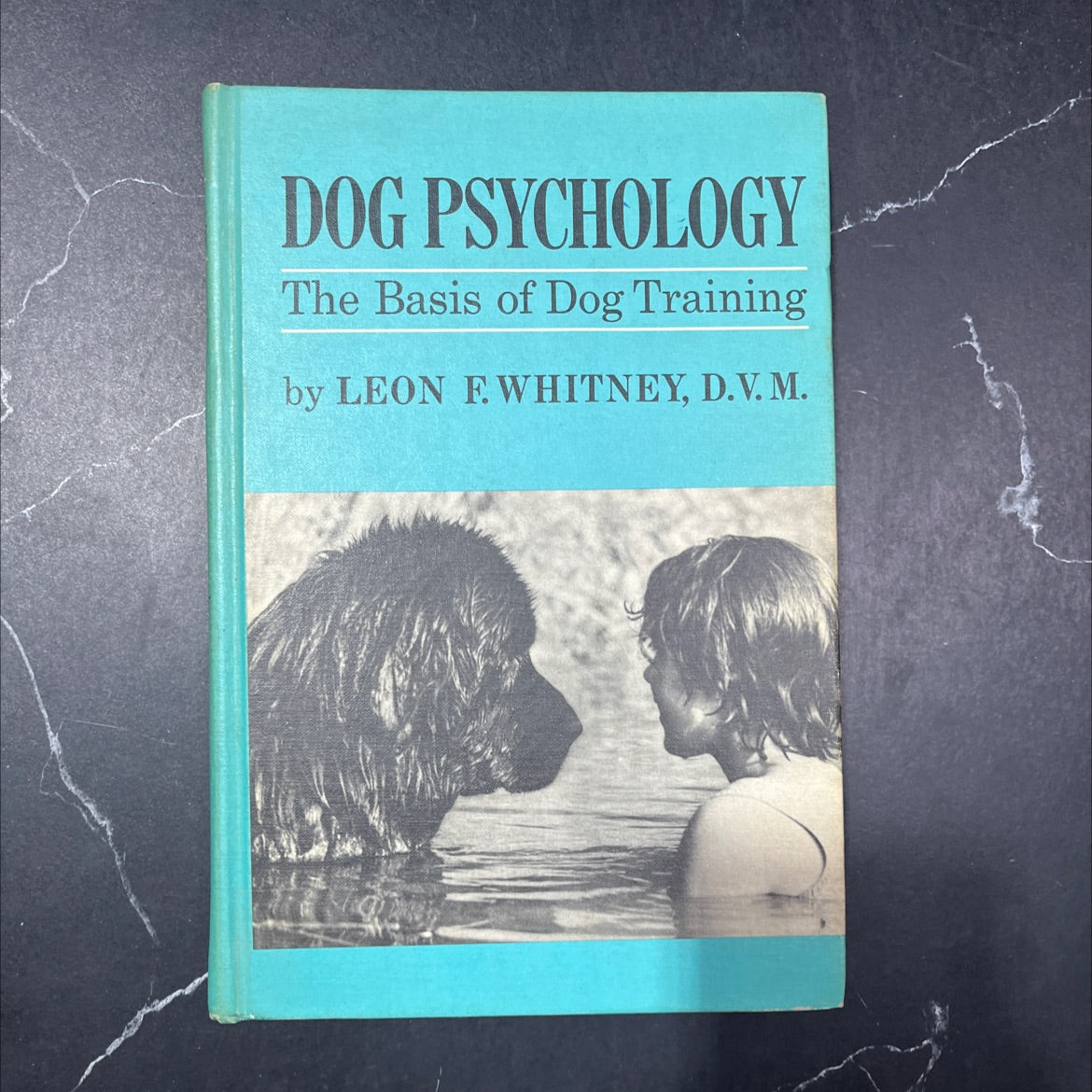 dog psychology the basis of dog training book, by leon f. whitney, d.v.m., 1979 Hardcover image 1