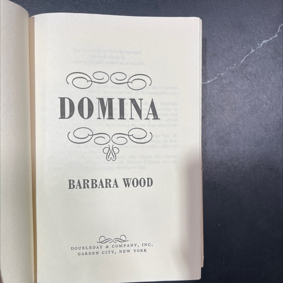 domina book, by barbara wood, 1983 Hardcover image 2