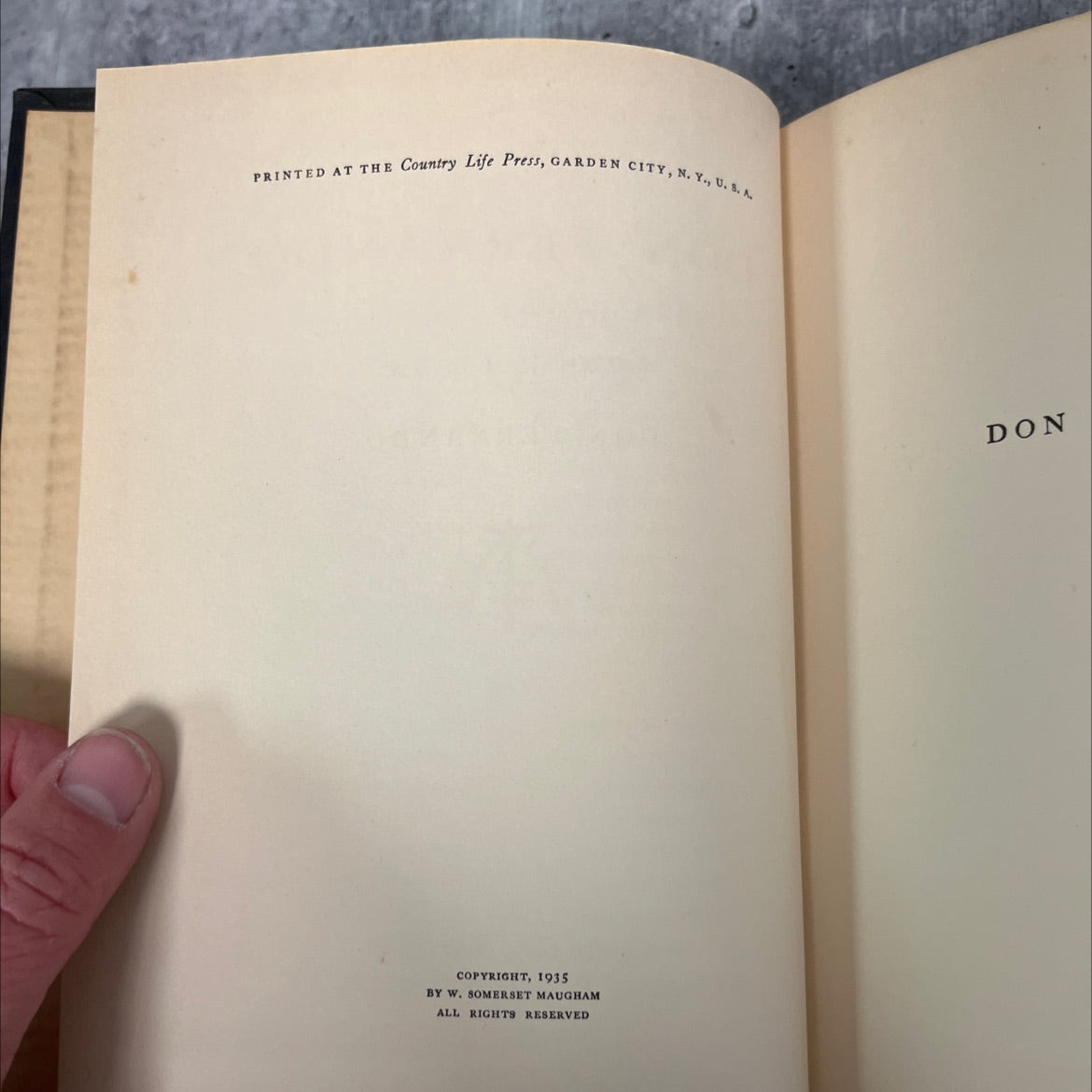 don fernando or variations on some spanish themes book, by w. somerset maugham, 1935 Hardcover image 3