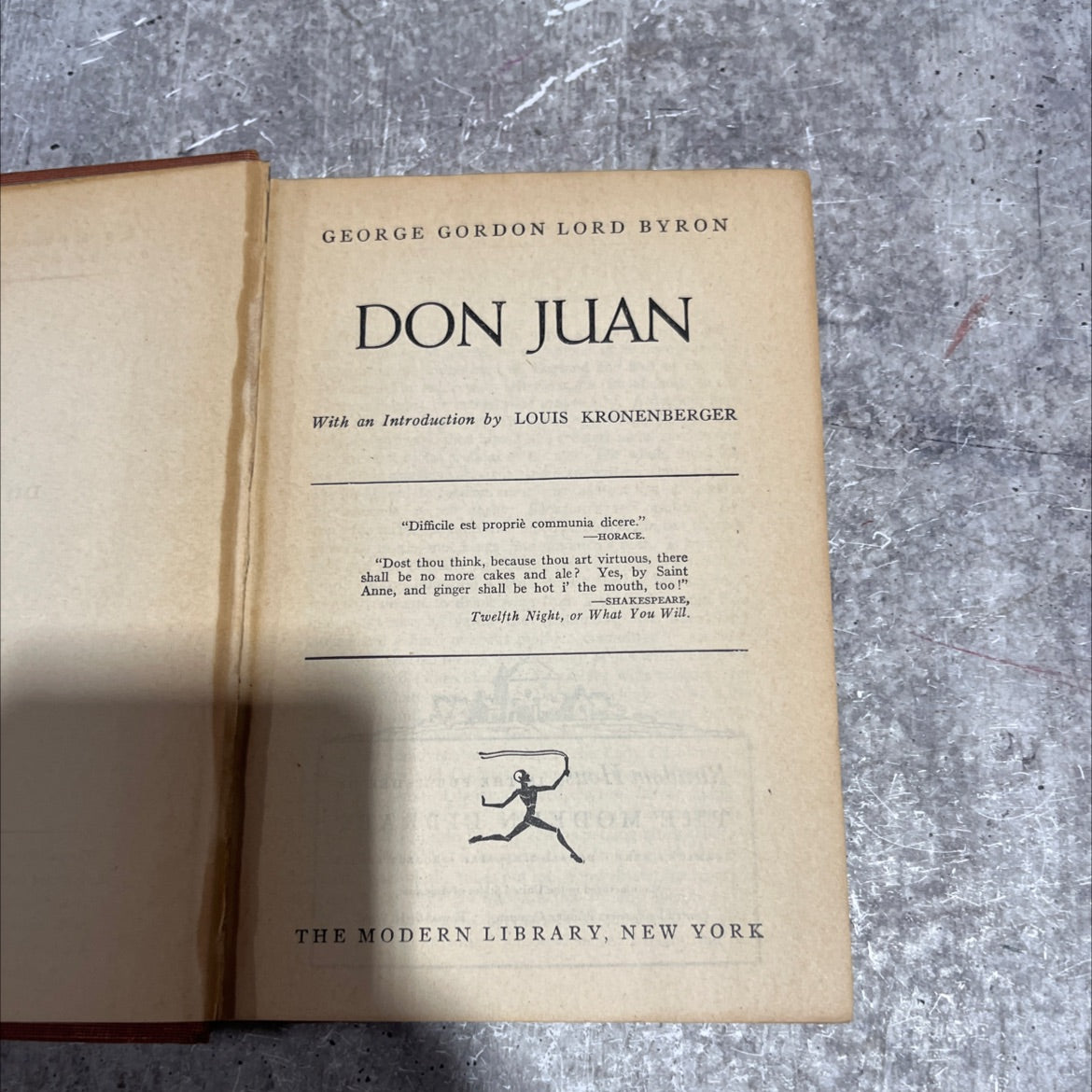 don juan book, by george gordon lord byron, 1949 Hardcover image 2