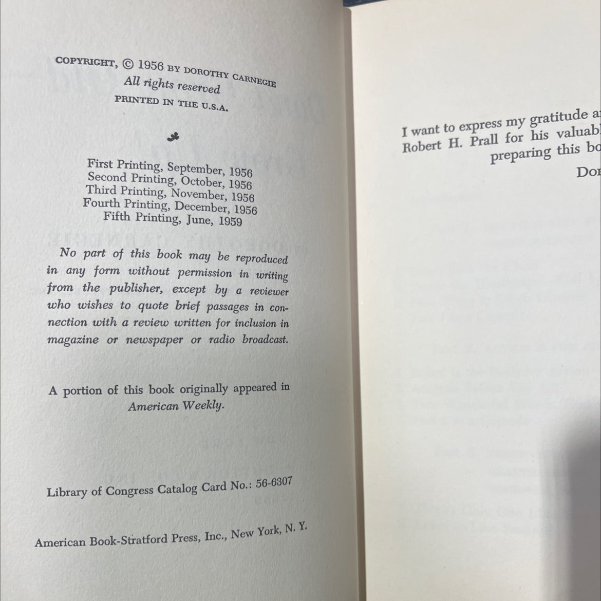 don't grow old- grow up! book, by dorothy carnegie, 1959 Hardcover image 3