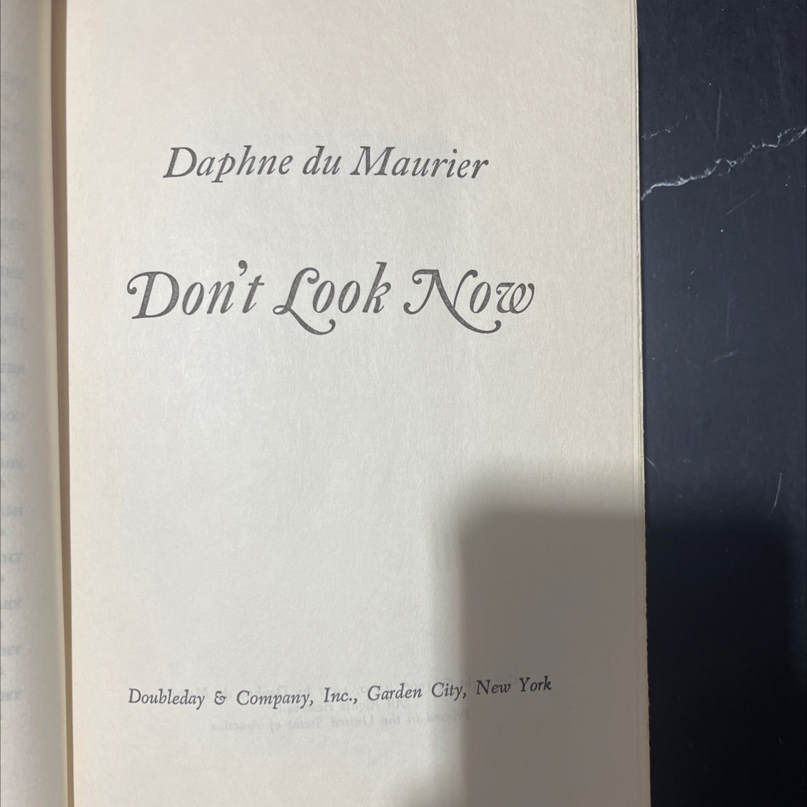 don't look now book, by Daphne du Maurier, 1971 Hardcover image 2