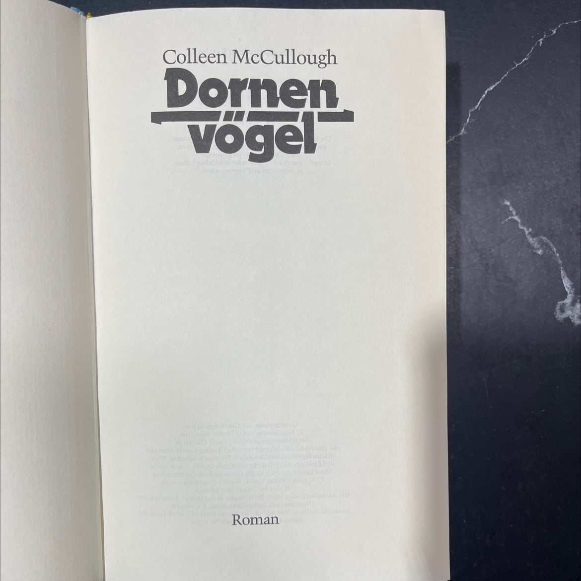 dornen vogel book, by Colleen McCullough, 1977 Hardcover image 2