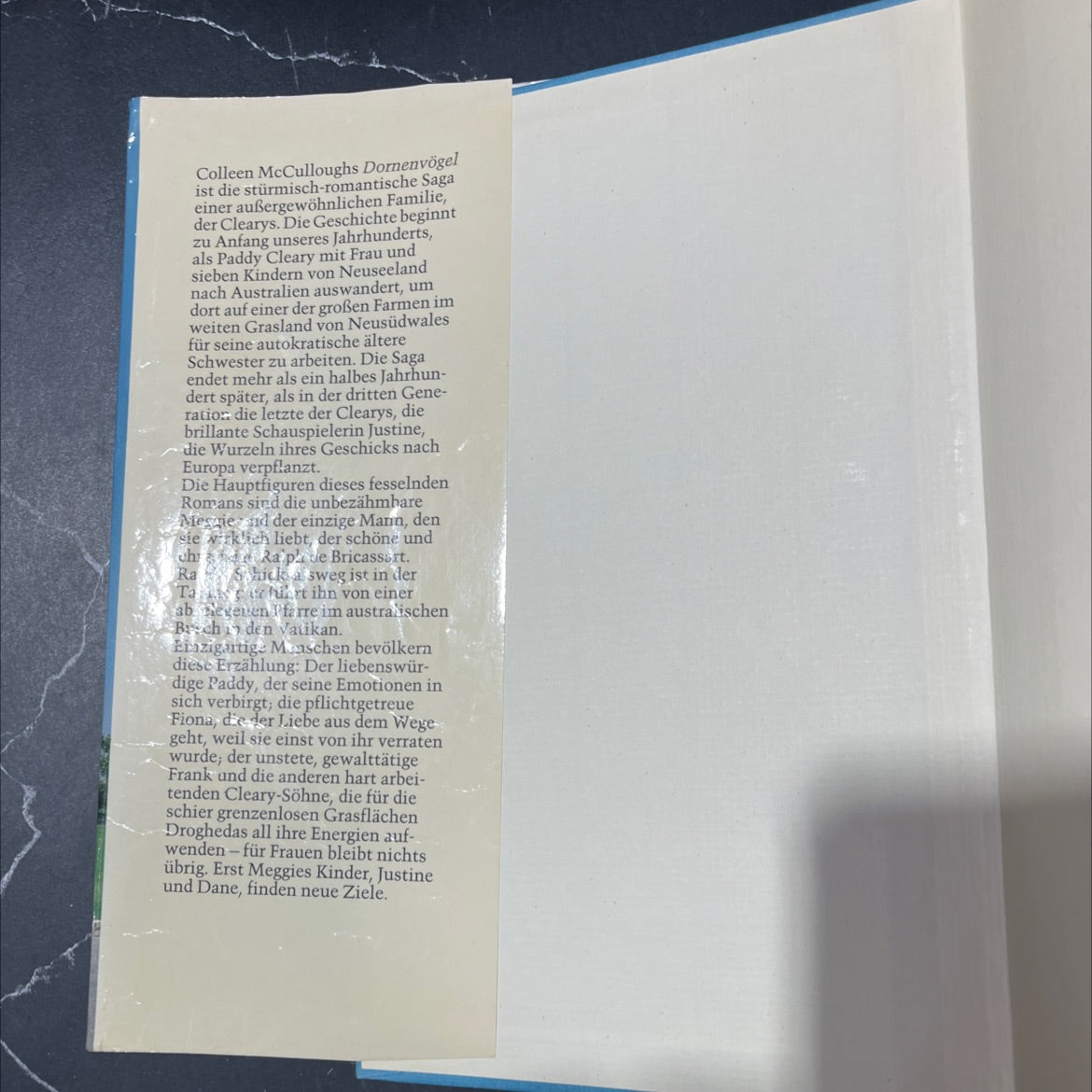 dornen vogel book, by Colleen McCullough, 1977 Hardcover image 4