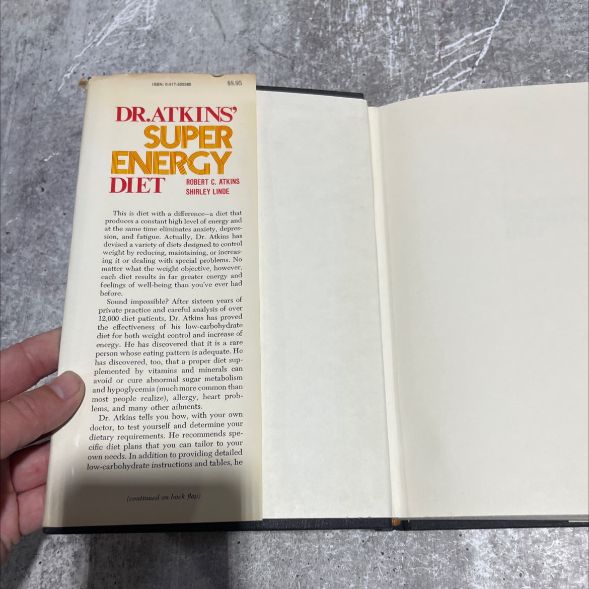 dr. atkins' superenergy diet book, by robert c. atkins, m.d. and shirley linde, 1977 Hardcover image 4