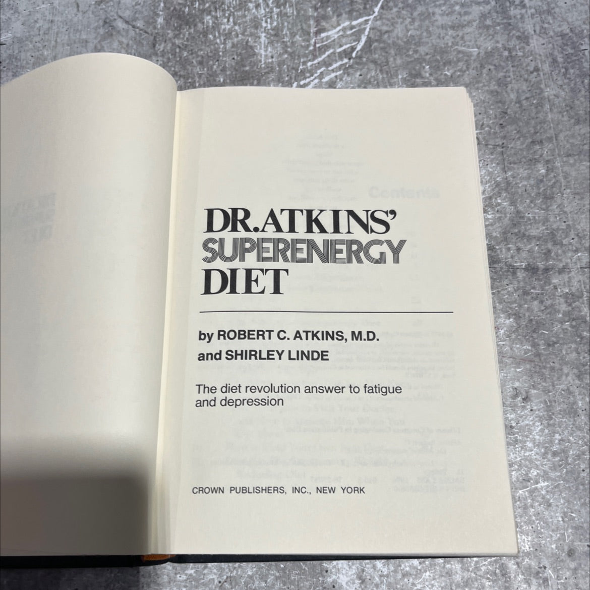 dr. atkins' superenergy diet book, by robert c. atkins, m.d. and shirley linde, 1977 Hardcover image 2