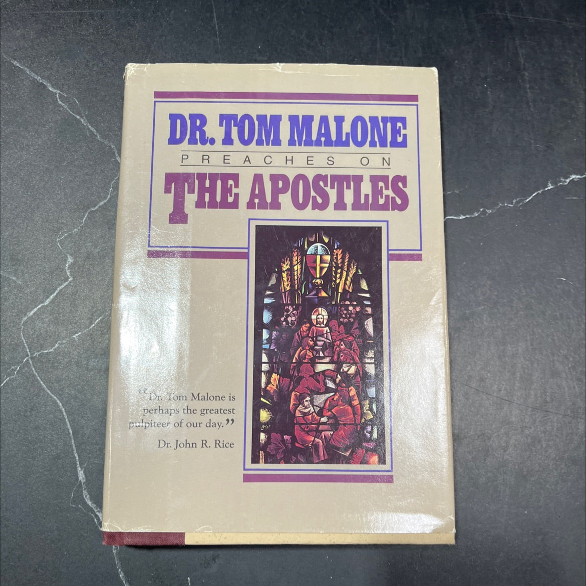 dr.tom malone preaches on the apostles sword book, by dr. thomas l. malone, sr., 1988 Hardcover image 1