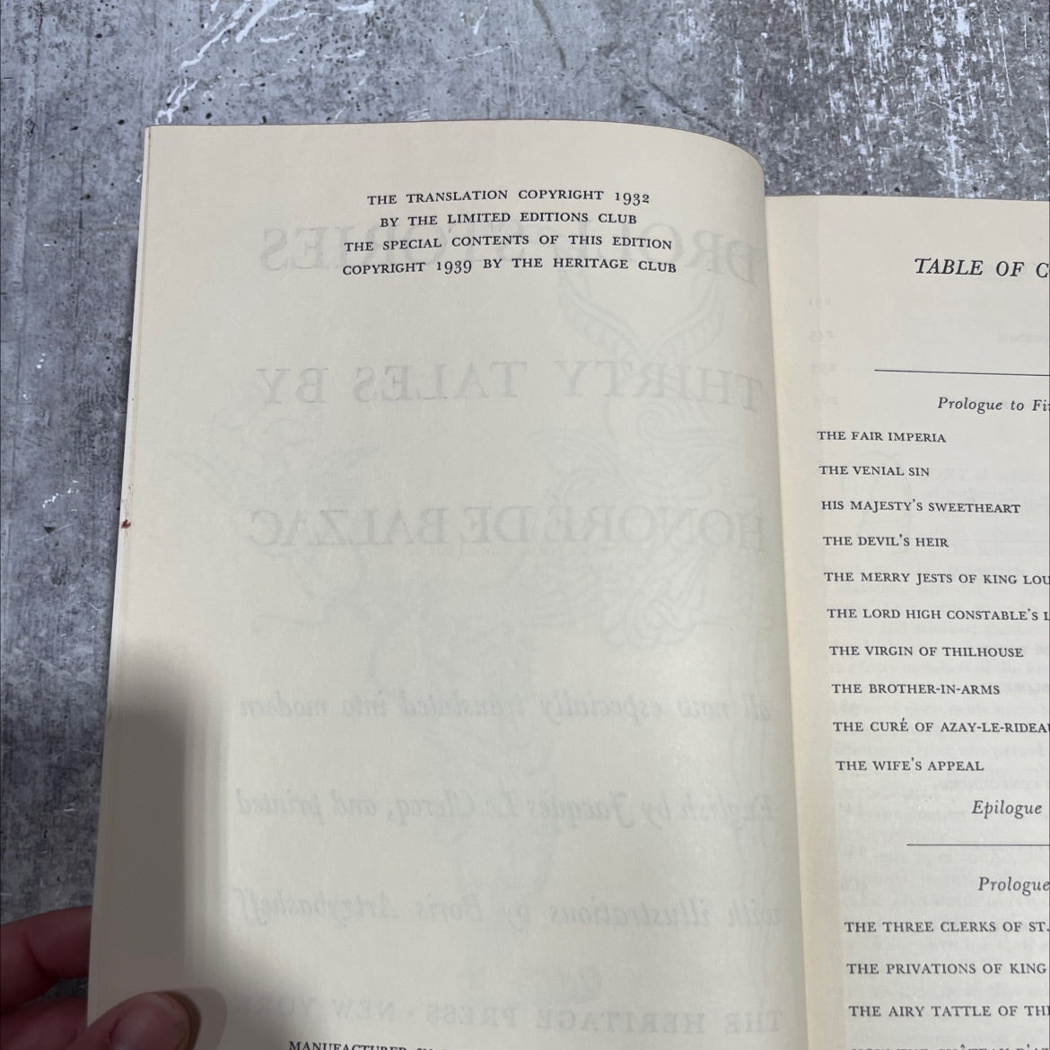 droll stories thirty tales book, by honoré de balzac, 1939 Hardcover image 3
